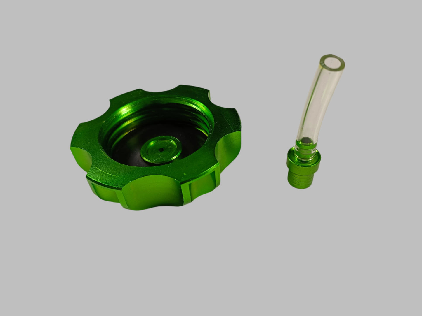 GREEN Alloy Gas Fuel Petrol Tank Cap + Breather 110cc 125cc PIT Trail Dirt Bike - My Store