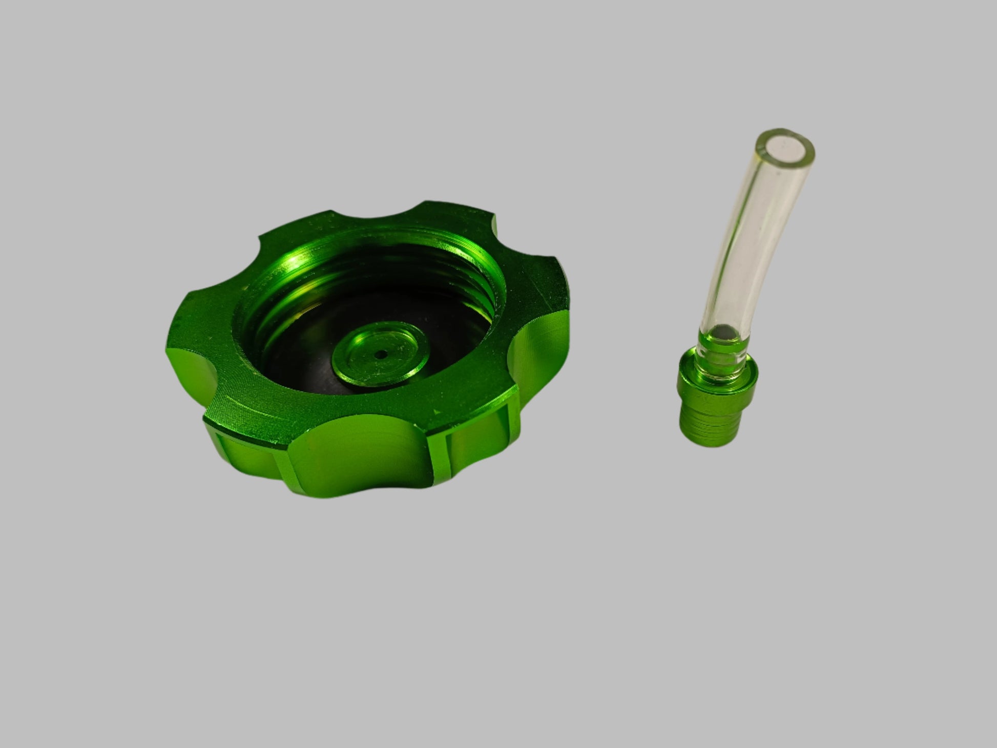 GREEN Alloy Gas Fuel Petrol Tank Cap + Breather 110cc 125cc PIT Trail Dirt Bike - My Store
