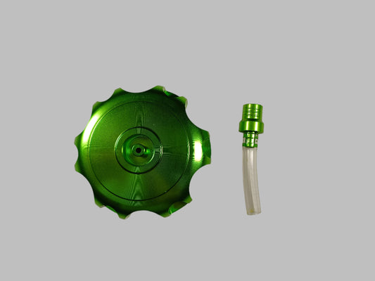 GREEN Alloy Gas Fuel Petrol Tank Cap + Breather 110cc 125cc PIT Trail Dirt Bike - My Store