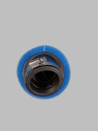 BLUE 45mm Bent Angled Foam Air Filter Pod PIT PRO Trail Quad Dirt Bike ATV Buggy - My Store