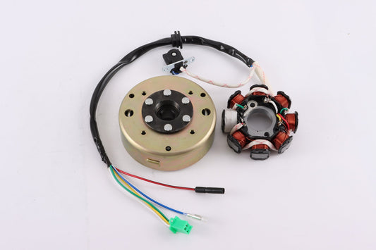 8 Pole Magneto Stator+ Flywheel GY6 125cc 150cc Quad Dirt Scooter Bike ATV Buggy - My Store