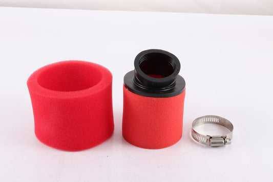 RED 37mm 38mm Bent Angled Foam Pod Air Filter 125cc PIT Quad Dirt Bike ATV Buggy - My Store