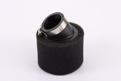 BLACK 42mm Bent Angled Foam Air Filter Pod PIT Quad Dirt Bike ATV Buggy - My Store