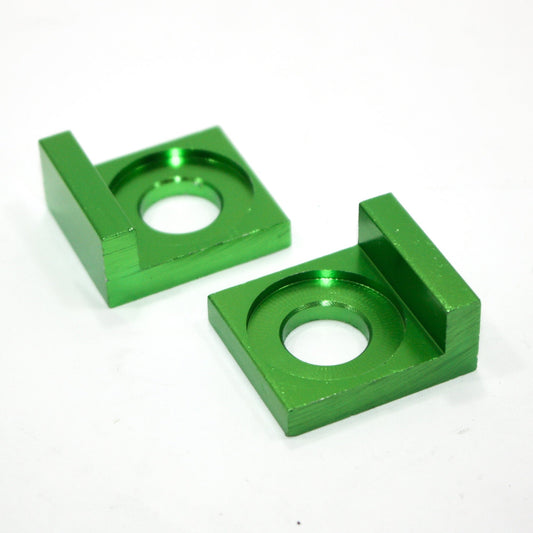 GREEN 15mm Alloy Chain Adjuster Block Tensioner PIT PRO Quad Trail Dirt Bike ATV - My Store
