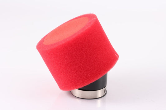 RED 42mm Bent Angled Foam Air Filter Pod 150cc PIT Quad Dirt Bike ATV Buggy - My Store