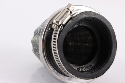 48mm Steel Chrome Pod Air Filter Cleaner PIT PRO Quad Dirt Bike ATV Dune Buggy - My Store