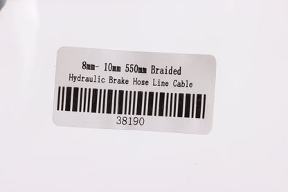 8mm- 10mm 550mm Braided Hydraulic Brake Hose Line Cable PIT Quad Dirt Bike ATV - My Store