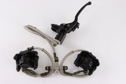 Hydraulic Twin Disc Brake Calipers System Pads 150cc 250cc Quad Dirt Bike ATV - My Store