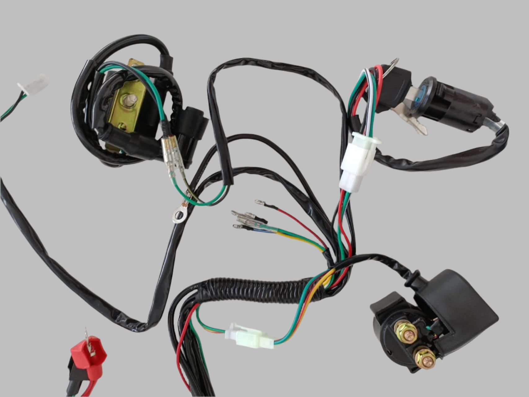 Complete Electric Start Engine Wiring Harness Loom 110 125cc Quad Bike ATV Buggy - My Store