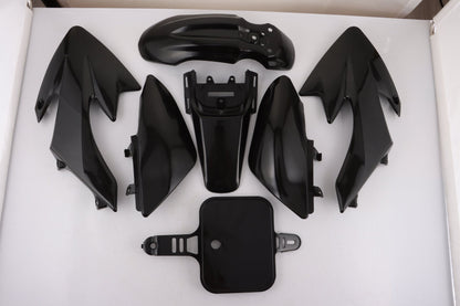BLACK Plastics Guard Fairing Fender Kit CRF50 110c 125cc PIT PRO Trail Dirt Bike - My Store