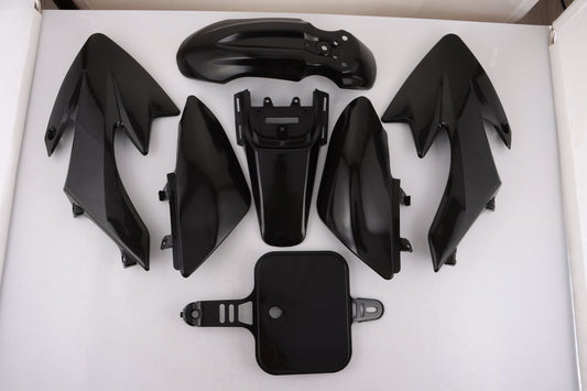 BLACK Plastics Guard Fairing Fender Kit CRF50 110c 125cc PIT PRO Trail Dirt Bike - My Store