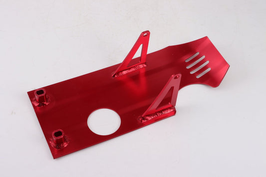 Red  Engine Alloy Bash Plate Guard 70cc 110cc 125cc 140cc 150cc PIT PRO TRAIL DIRT BIKE - My Store
