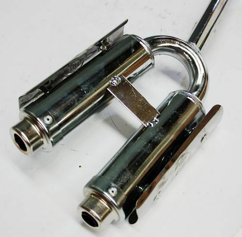 Twin Exhaust Pipe + Muffler 47cc 49cc Mini PIT Pocket Chopper Quad Dirt Bike ATV - My Store